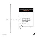 Ver imagem 2 de Torneira de Teto Misturador Monocomando para Banheiro Tarumã Pingoo.casa - Prata