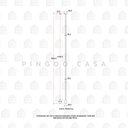 Ver imagem 7 de Torneira de Teto Misturador Monocomando para Banheiro Tarumã Pingoo.casa - Prata