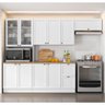 Armário de Cozinha Modulado 4 Peças com Tampo Cj1 Duna P09 Branco - Mpozenato - 2