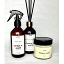 Ver imagem 1 de Kit Vela, Home Spray e Difusor de Ambientes Cereja e Avelã Vidro 200ml