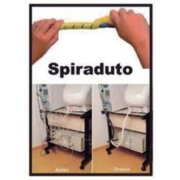 Organizador de Fios e Cabos Espiral 3/4 5Mt Branco - 2