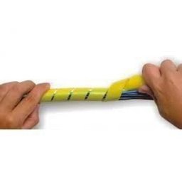 Organizador de Fios e Cabos Espiral 3/4 5Mt Branco - 3