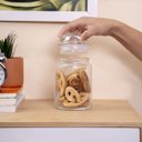 Ver imagem 6 de Pote de vidro redondo com tampa hermética 800ml - Mozcada
