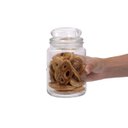 Ver imagem 2 de Pote de vidro redondo com tampa hermética 800ml - Mozcada