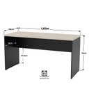 Ver imagem 3 de Conjunto Mesa de Escritório 1.60x60cm + Cadeira Ergonômica Sistema Syncron Pistão Classe 4