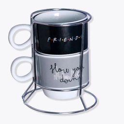 Kit com 2 Xícaras Empilháveis 150ml Friends - 2
