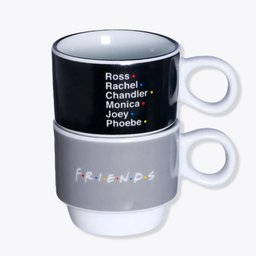 Kit com 2 Xícaras Empilháveis 150ml Friends - 1