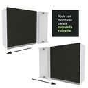 Ver imagem 6 de Armário Aéreo de Canto Madesa Glamy 1 Porta Branco/Preto Cor:Branco/Preto