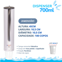 Ver imagem 3 de Dispenser Redondo Inox Água 700ml
