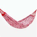 Ver imagem 1 de Rede de Dormir Casal Indiana Vermelho com Branco