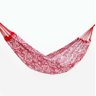 Rede de Dormir Casal Indiana Vermelho com Branco - 1