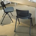 Ver mais imagens de Cadeira Up Fixa Empilhável Escritório Ergonômica Colorida