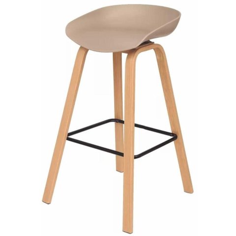 Banqueta Toledo Polipropileno Fendi com Base em Aço 83cm - 70814