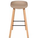 Ver imagem 2 de Banqueta Toledo Polipropileno Fendi com Base em Aço 83cm - 70814