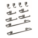 Ver imagem 1 de Kit de Acessórios para Banheiros Banho Luxo Quadrado 10 Pçs