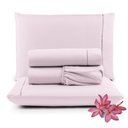 Ver imagem 1 de Jogo Cama Lençol Unique King 400 Fios Rosa