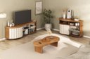 Ver imagem 1 de Conjunto Sala de Estar: Buffet + Rack + Mesa de Centro