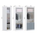 Ver imagem 3 de Guarda Roupas Modulado de Canto Diagonal 3 Peças com 5 Portas e 4 Gavetas Alpes Luciane Móveis