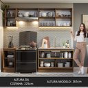 Ver imagem 7 de Armário de Cozinha Completa 240cm Rustic/Branco Glamy Madesa 10