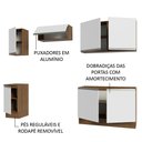 Ver imagem 5 de Armário de Cozinha Completa 240cm Rustic/Branco Glamy Madesa 10