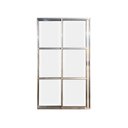 Ver imagem 1 de Porta Balcão 2 Folhas Vidro Alumínio Brilhante 210x120 Linha 22