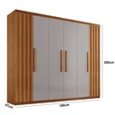 Ver imagem 3 de Guarda Roupa Casal Roma Mdf 6 Portas e 2 Gavetas