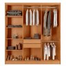 Guarda Roupa Casal Roma Mdf 6 Portas e 2 Gavetas - 4