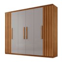 Ver imagem 2 de Guarda Roupa Casal Roma Mdf 6 Portas e 2 Gavetas
