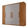 Guarda Roupa Casal Roma Mdf 6 Portas e 2 Gavetas - 2
