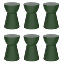 Ver imagem 1 de Conjunto com 6 Banquetas Sili Verde/Alecrim