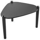Ver imagem 3 de Mesa de Centro para Sala de Estar Pés Madeira Alta Trium A03 Nero Preto - Lyam Decor