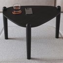 Ver imagem 2 de Mesa de Centro para Sala de Estar Pés Madeira Alta Trium A03 Nero Preto - Lyam Decor