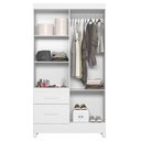 Ver imagem 3 de Guarda Roupa Infantil Madri 4 Portas Branco Flex com Espelho - Moval