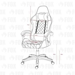 Cadeira Gamer Fox Racer Vulpes Branca Wz-318 - 5