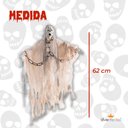 Ver imagem 5 de Enfeite Aterrorizante Fantasma Halloween com Luz, Som e Movimento 62cm Silverfestas