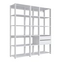 Ver imagem 2 de Guarda-Roupa Closet Modulado com 2 Gavetas 160cm Multimóveis Crpro-CLO008 Branco