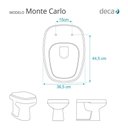 Ver imagem 3 de Assento Sanitário com Amortecedor Monte Carlo Rosa Floral para Vaso Deca com Ferragem Dourada