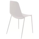 Ver imagem 4 de Kit 6 Cadeiras Miami Abi Fratini Polipropileno Cor Nude Base em Aço com Pintura Epóxi Nude