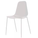 Ver imagem 2 de Kit 6 Cadeiras Miami Abi Fratini Polipropileno Cor Nude Base em Aço com Pintura Epóxi Nude