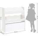 Ver imagem 4 de Organizador Livreiro com Baú Enrico 100% Mdf (livros Caixa)