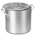 Ver imagem 1 de Caldeirão Aluminio Polido Profissional 40cm 45l Nacional