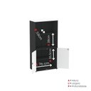 Ver imagem 7 de Armário Misto para Escritório com Nicho e Portas com Chave 159,6cm P25 Pandin Branco/Preto