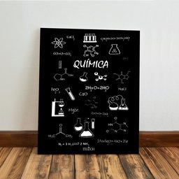 Kit 3 Quadro Decorativo Química Laboratório Engenheiro Prof 28x20cm - 6