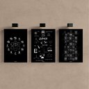 Ver imagem 1 de Kit 3 Quadro Decorativo Química Laboratório Engenheiro Prof 28x20cm