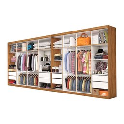 Closet Casal Duplo Rubi Premium 16 Portas 8 Gavetas - 4