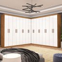 Ver imagem 1 de Closet Casal Duplo Rubi Premium 16 Portas 8 Gavetas