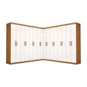 Ver imagem 2 de Closet Casal Duplo Rubi Premium 16 Portas 8 Gavetas