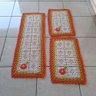 Tapete De Crochê Kit Passadeira Primavera Criativa:Laranja e Amarelo - 2