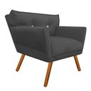 Ver imagem 2 de Poltrona Decorativa Anitta Suede Grafite com Strass - D'Rossi