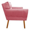 Ver imagem 3 de Poltrona Decorativa Anitta Suede Rose com Strass - D'Rossi